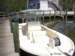 Fins-N-Grins Charter Fishing Boat - 2005 25 ft. Parker SE - front view