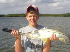 Snook caught on a recent (December 2006) Fins N Grins Marco Island Charter Fishing Trip