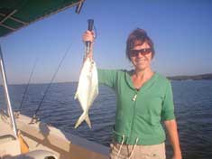 A beautiful Pompano caught on the flats of Cape Romono - Marco Island Fishing Charters