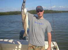 Keeper Red Caught in Southwest Gate - Marco Island Fishing Charters
