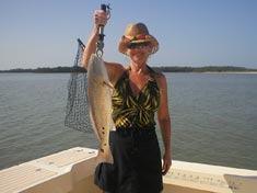 Nice Red Fish caught while on a back water fishing trip with Fins-N-Grins Charter Fishing Marco Island