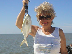 Pompano, caught while on the family fishing trip - Marco Island Fishing Charters